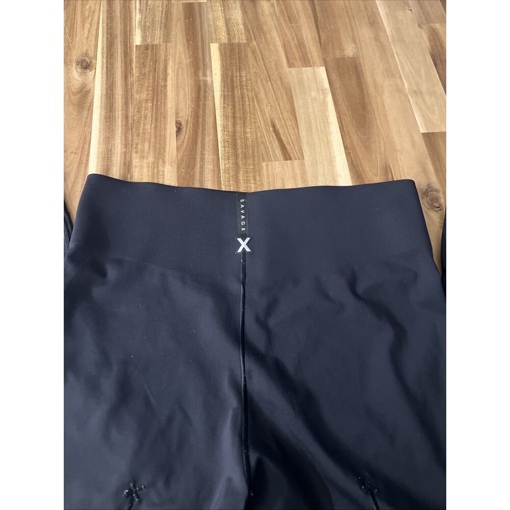 Savage X Fenty Size M Forever Savage Leggings Black Athletic Workout 8